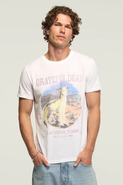 GRATEFUL DEAD VEGAS TEE, BRIGHT WHITE