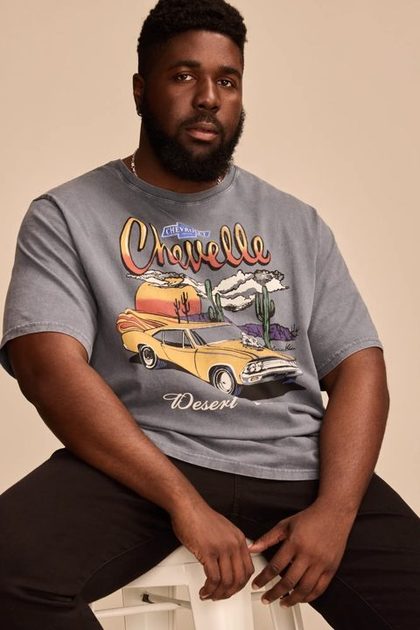 BIG & TALL CHEVY CHEVELLE TEE, DARK SLATE