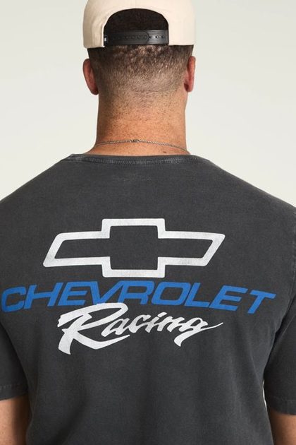 Big & Tall CHEVY RACING, JET BLACK