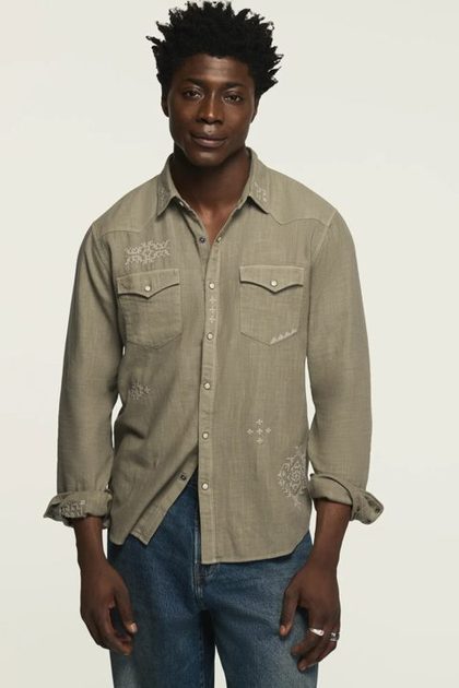 EMBROIDERED WESTERN SHIRT, OVERLAND TREK